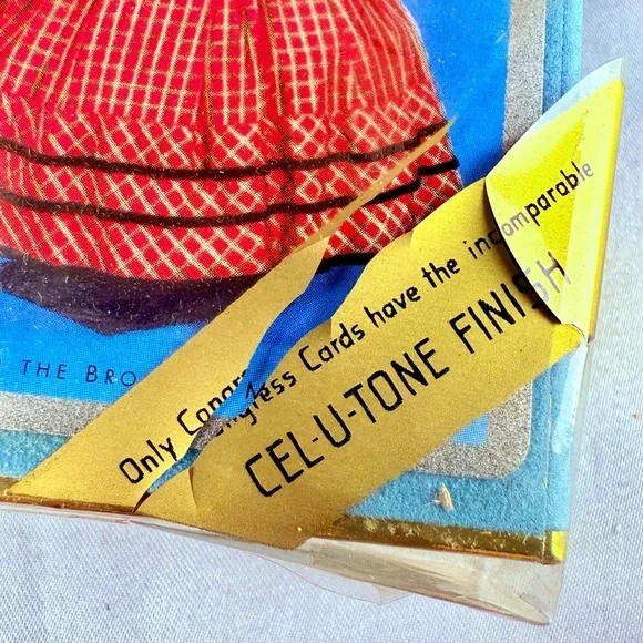 RARE VTG Playing Cards 2 Decks Congress Cel-U-Tone Original Case Ladies Fashion - Picture 5 of 11